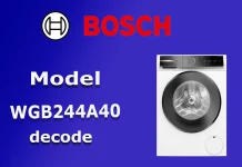 Avkodning av Bosch Tvättmaskins Modellnummer